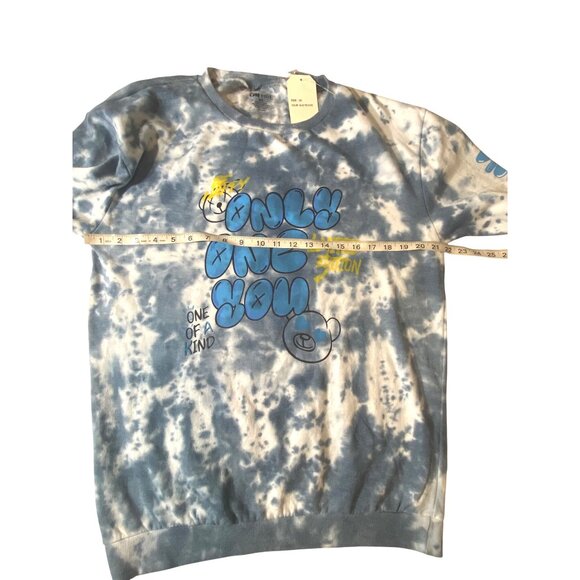 Tie-Dye "Only One You" Limited Edition Sweatshirt 2X On Fire 100% Cotton Blue & - Picture 7 of 9